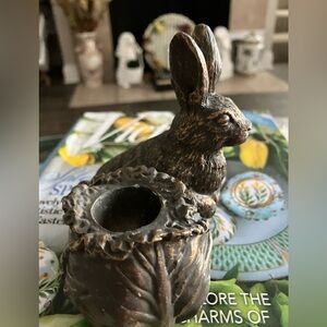 Pair of Bunny candle holders